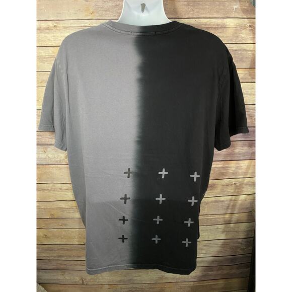 Kult Kash 2-Tone T-Shirt – Men’s 2XL, Black & Gray Short Sleeve - Picture 2 of 11